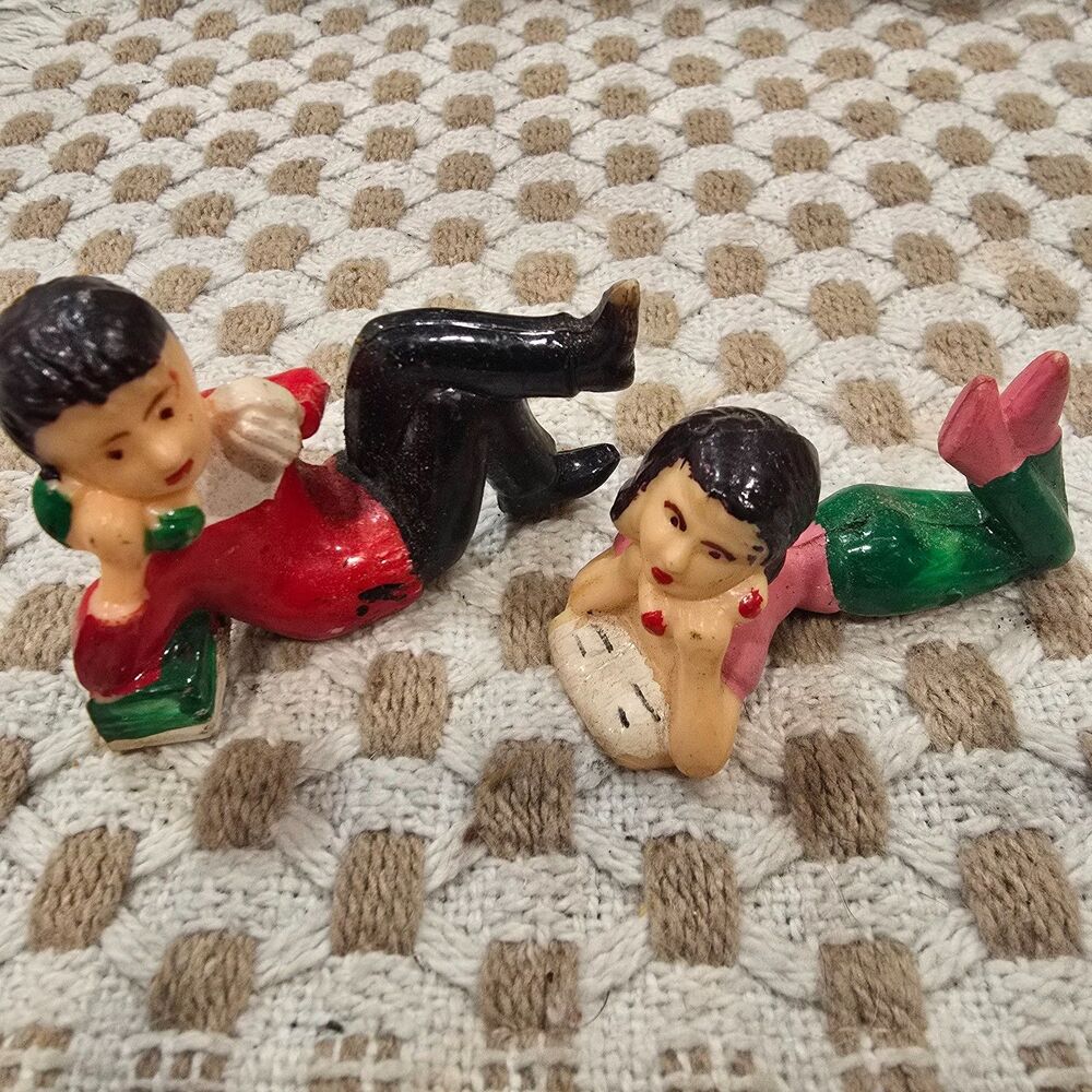 Vintage Wilton Cake Toppers 50's 60's teenager phone 0663